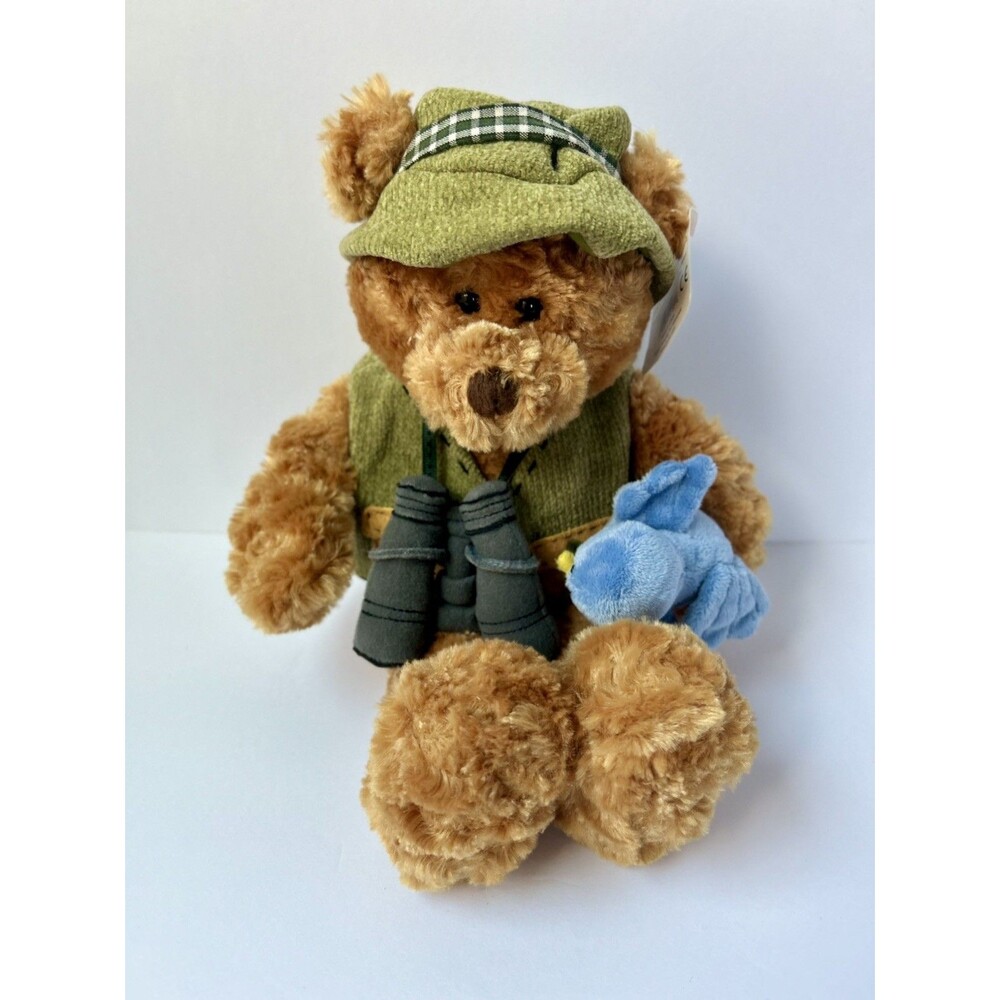 Gotta Getta Gund BART the BEAR PLUSH  Bird Watcher Camping